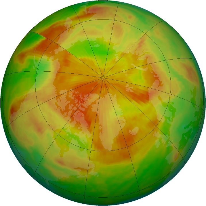 Arctic ozone map for 08 May 2003